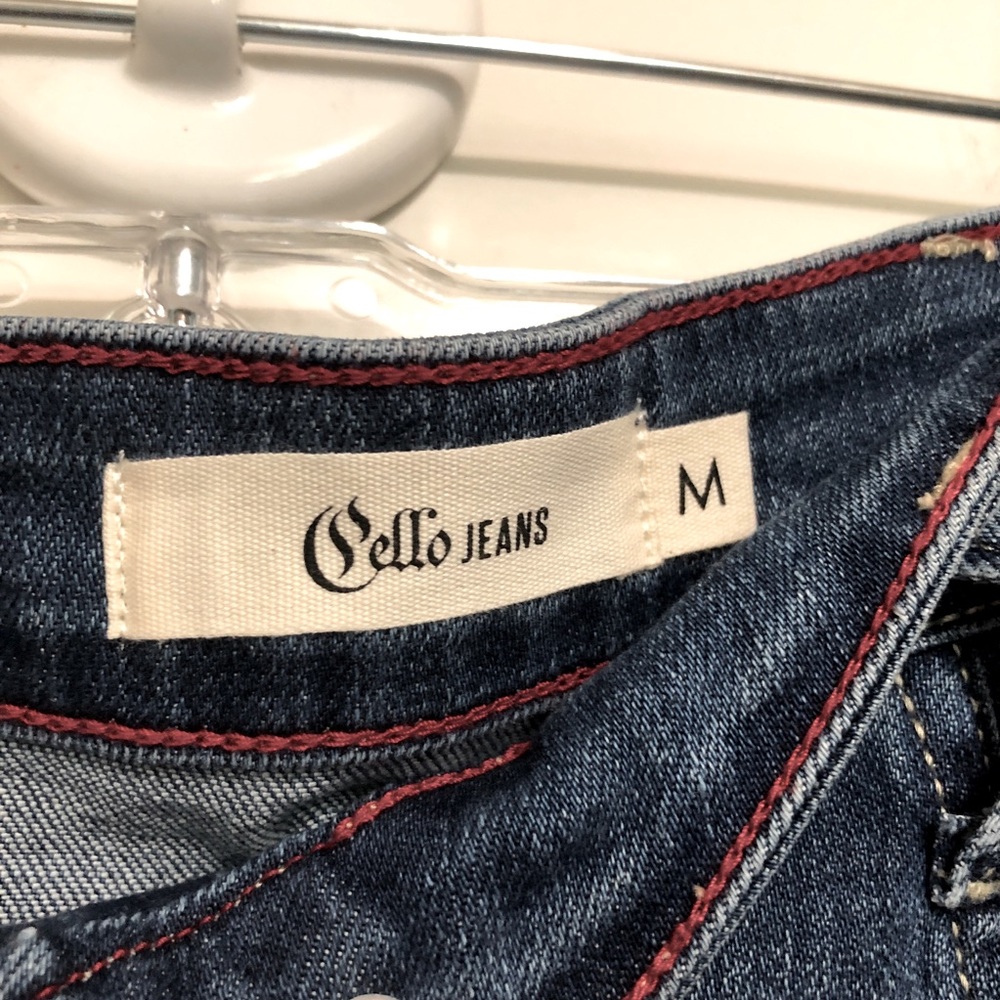Cello Denim Jeans Button Front Skirt - Picture 6 of 7